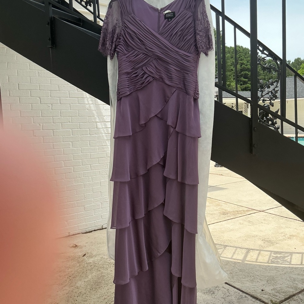 Adrianna Papell light purple gown. Size 8